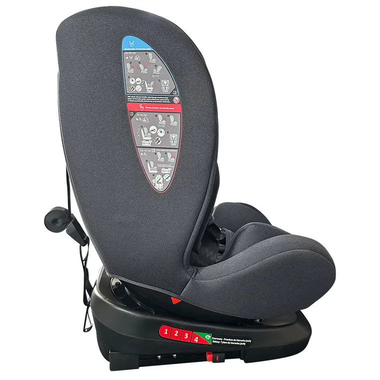 Smiki, Little Adventurer, i-Trip, fotelik samochodowy, iSize, szary, 40-150 cm