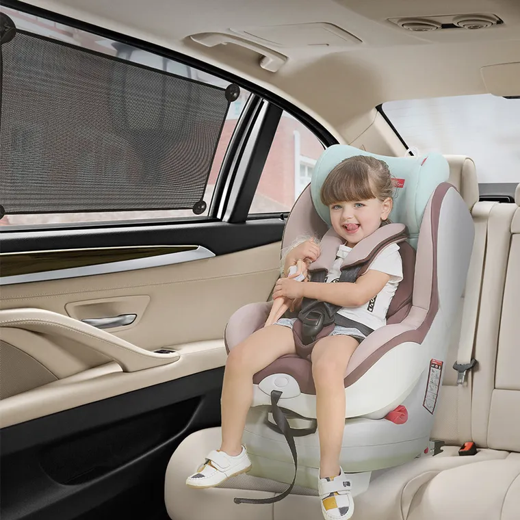 Smiki, Little Adventurer, regulowana osłonka samochodowa, czarna, 2 szt.