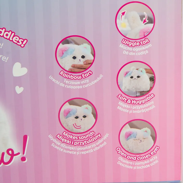 Smiki, Little Dreamer, Kotek z tęczowymi uszami, maskotka interaktywna