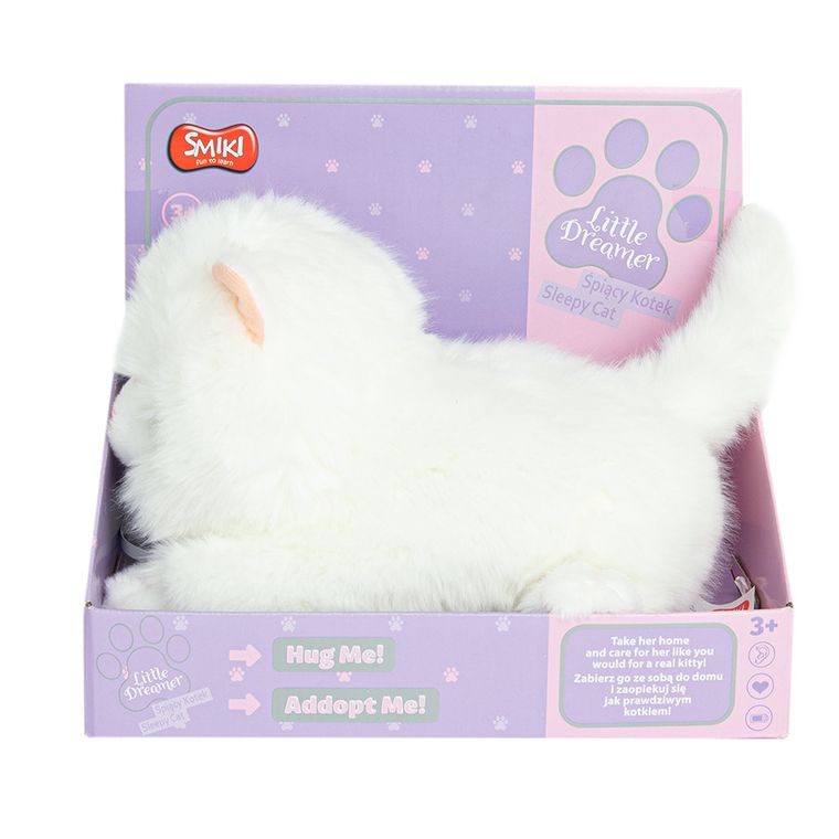 Smiki, Little Dreamer, Śpiący kotek, maskotka interaktywna