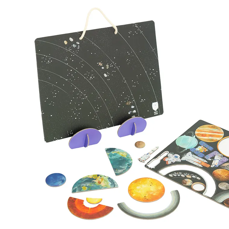 Smiki, Mądra Sówka, Układ słoneczny, puzzle magnetyczne