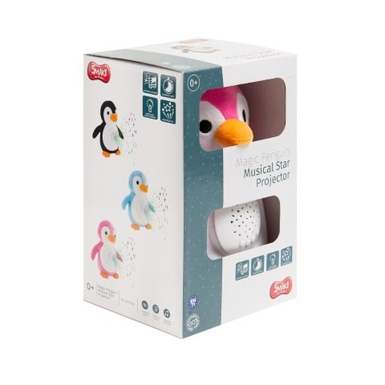 Smiki, Magic Penguin, projektor, różowy