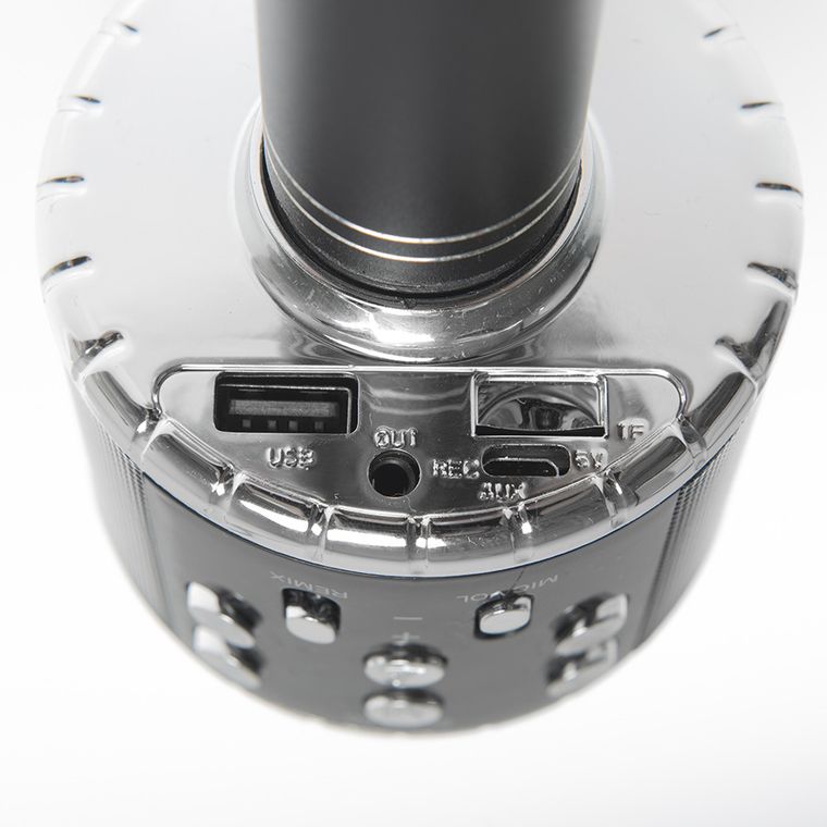 Smiki, mikrofon bluetooth z głośnikiem, czarny