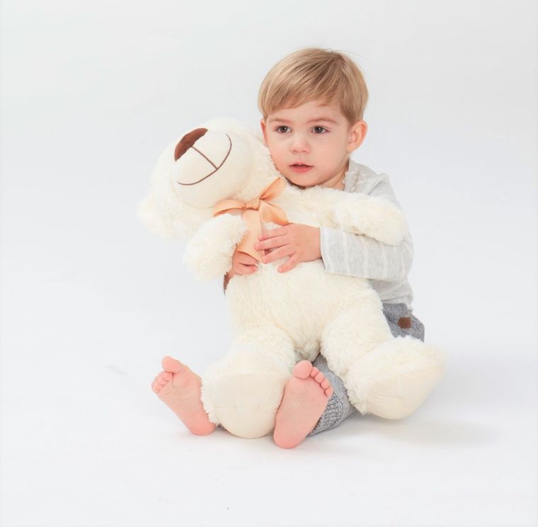 Smiki, Miś, maskotka, kremowa, 38 cm