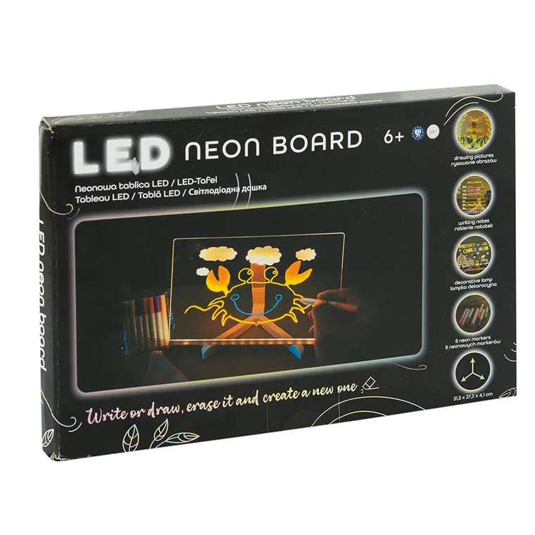 Smiki, neonowa tablica LED do rysowania