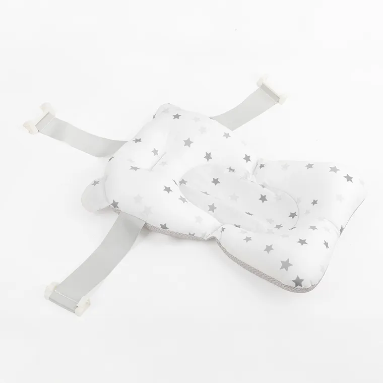 Smiki, poduszka do wanienki, biała, gwiazdki