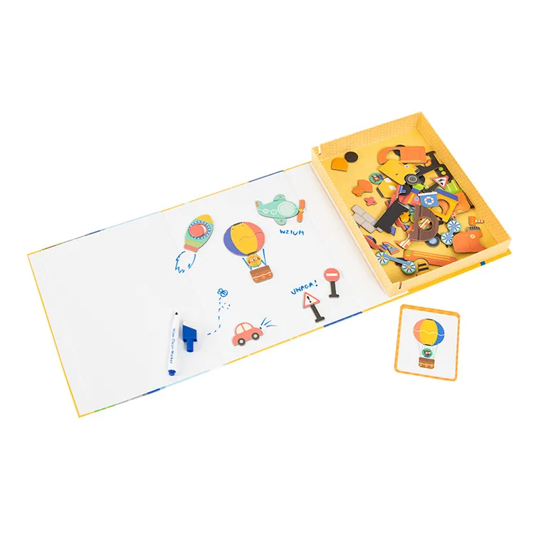 Smiki, Pojazdy, magnetyczny zestaw puzzli, 57 magnesów