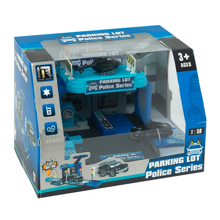 Smiki, Policja, parking z pojazdami, 1:58
