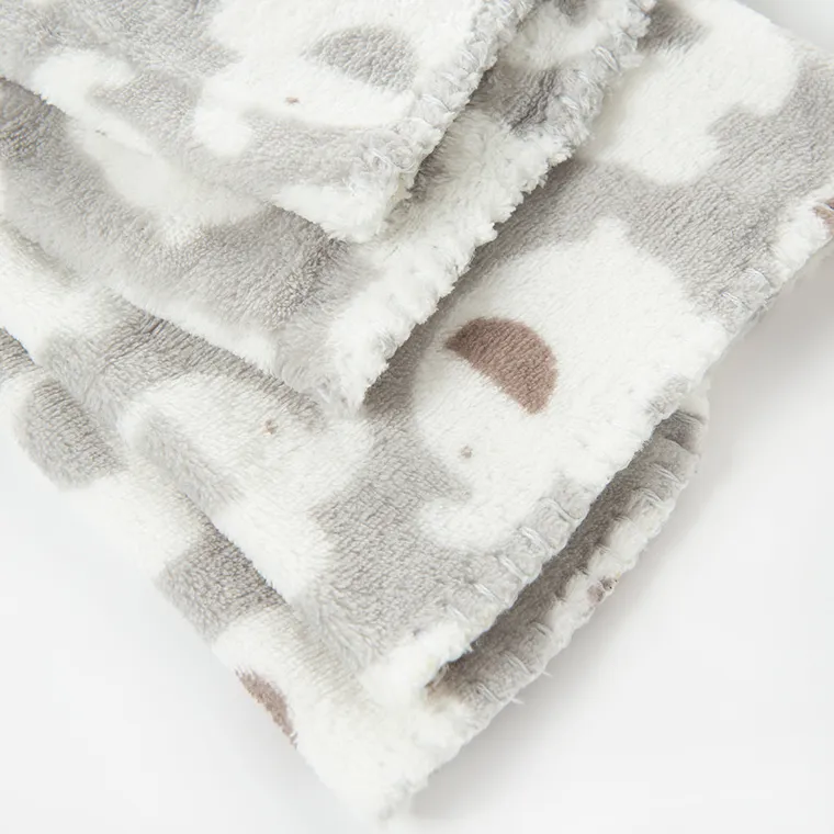 Smiki, Słonik, kocyk z maskotką, zestaw prezentowy, szary, 75-90 cm