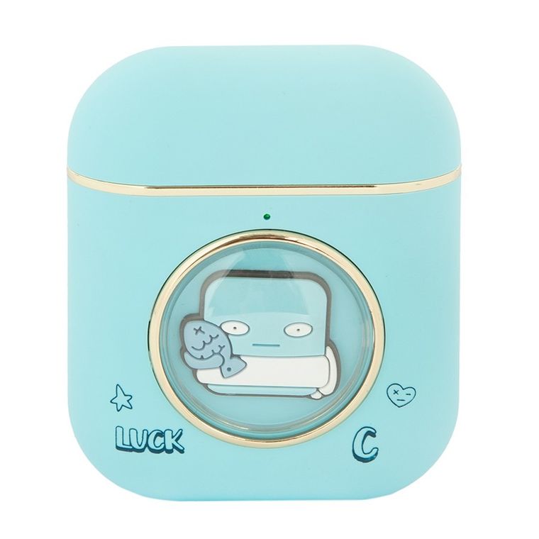 Smiki, słuchawki bezprzewodowe, douszne, niebieskie