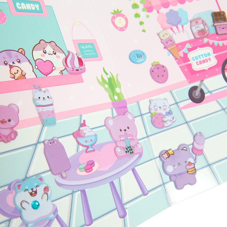 Smiki, tablet do rysowania LCD, zestaw z naklejkami