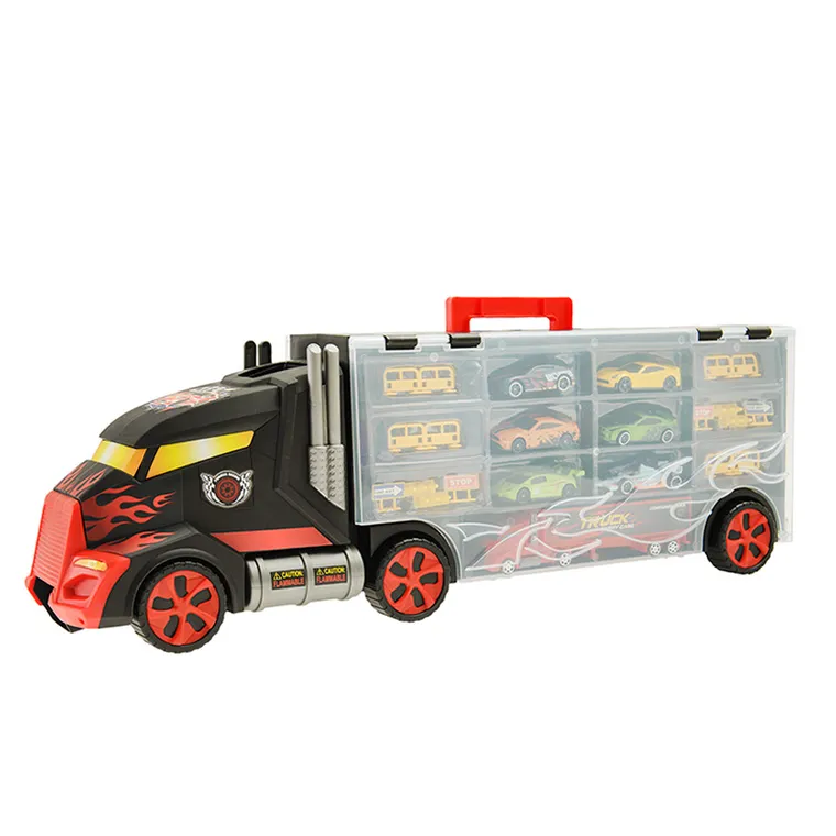 Smiki, transporter z garażem, 6 samochodzików i akcesoria