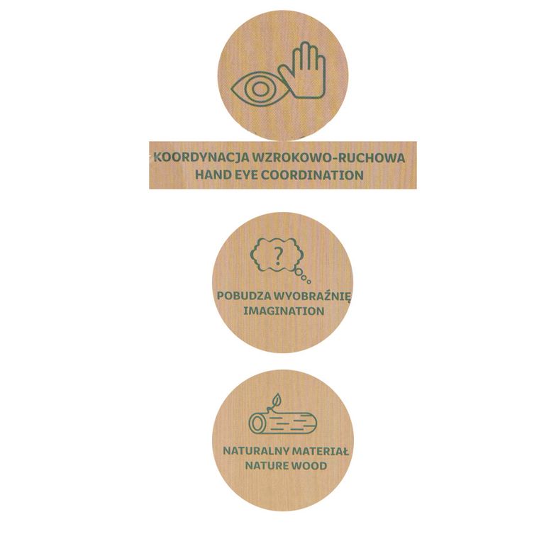 Smiki, Tygrys, drewniana zabawka do ciągnięcia