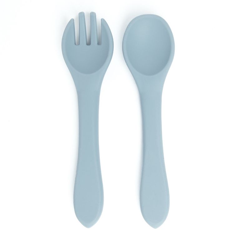 Smiki, Very Bunny, zestaw naczyń silikonowych, niebieski