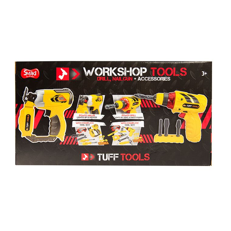 Smiki, zestaw majsterkowicza, wkrętarka, śrubokręty, klucze z akcesoriami