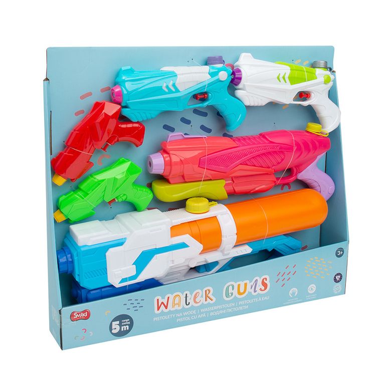 Smiki, zestaw pistoletów na wodę, 6 szt.