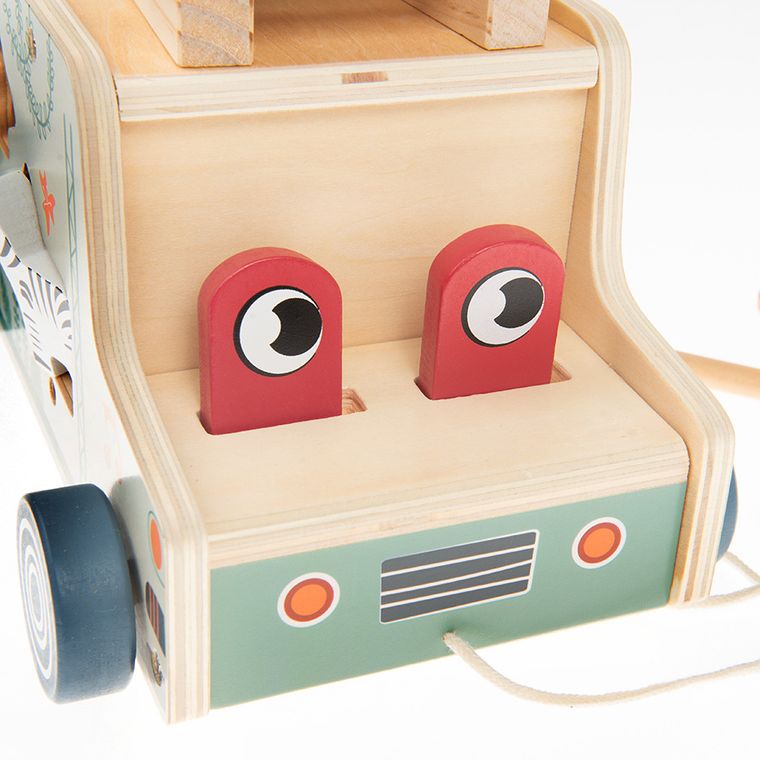 Smiki, Zookabee, Ciężarówka, ksylofon i sorter, zabawka drewniana
