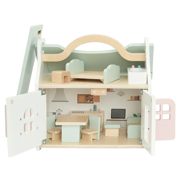 Smiki, Zookabee, drewniany domek dla lalek, 9 elementów