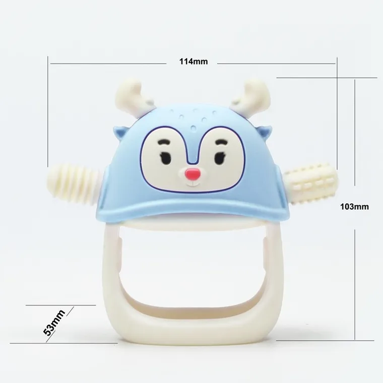 Smily Mia, gryzak, renifer, light blue