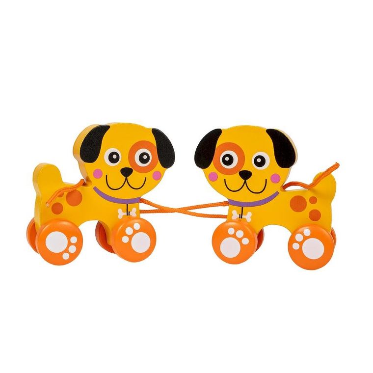 Smily Play, drewniany piesek do ciągnięcia