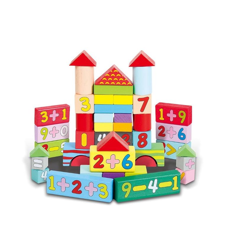 Smily Play, klocki drewniane, 52 szt.