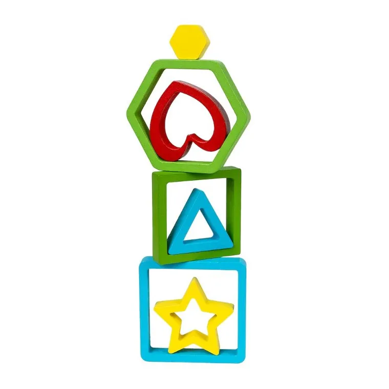 Smily Play, Kształty, drewniana układanka