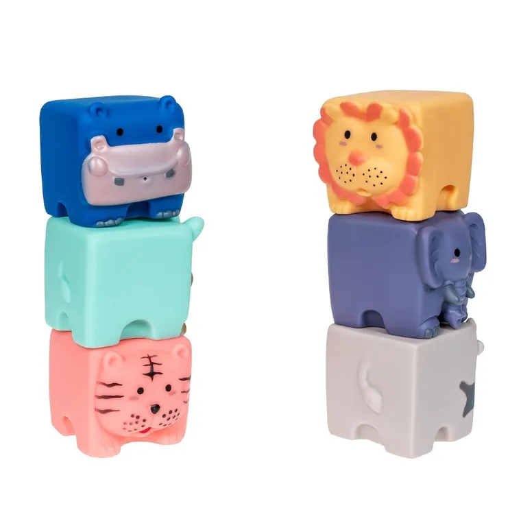 Smily Play, Miękkie klocki sensoryczne, 12 szt.