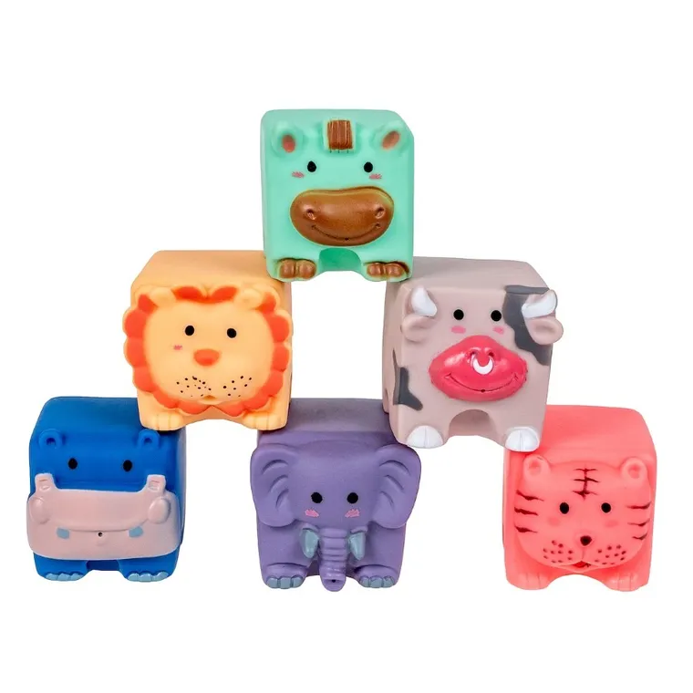 Smily Play, miękkie klocki sensoryczne, 6 szt.