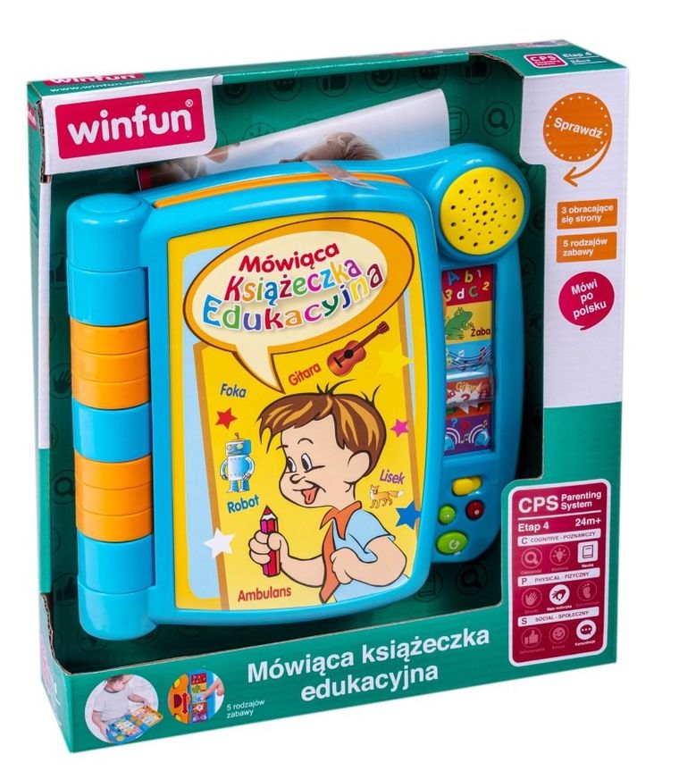 Smily Play, mówiąca książeczka edukacyjna, zabawka edukacyjna