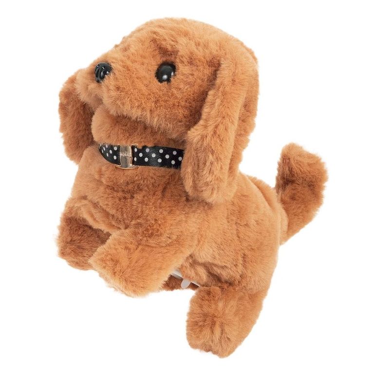 Smily Play, piesek chodzący, maskotka interaktywna, brązowy