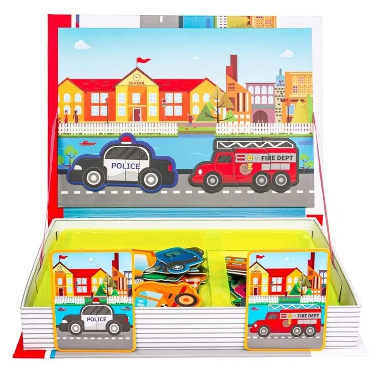 Smily Play, Pojazdy, układanka magnetyczna