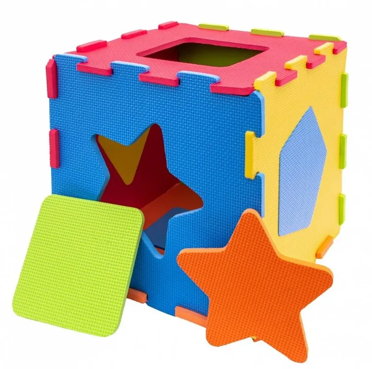 Smily Play, puzzle piankowe, mata, kształty, 9 elementów