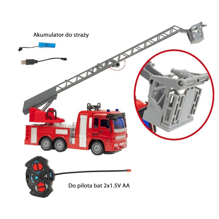 Smily Play, Straż pożarna, pojazd zdalnie sterowany, 1:30