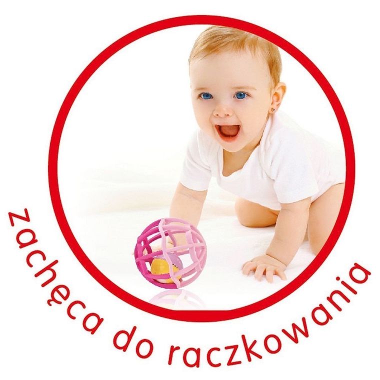 Smily Play, Świecąca piłeczka, grzechotka, różowa
