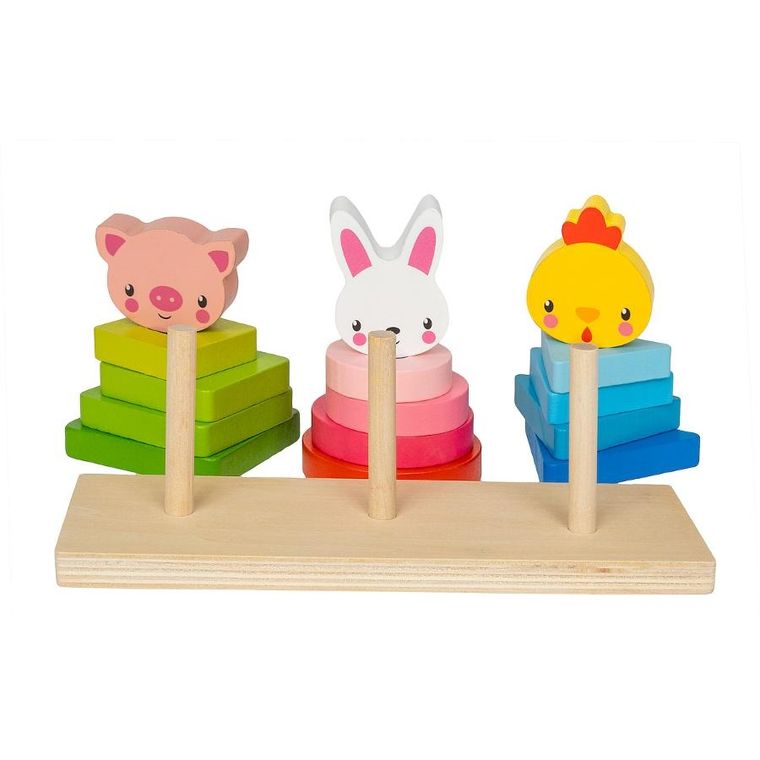Smily Play, Zwierzęta, drewniane piramidki