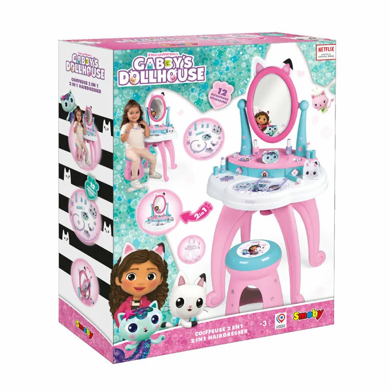 Smoby, Koci domek Gabi, toaletka 2w1