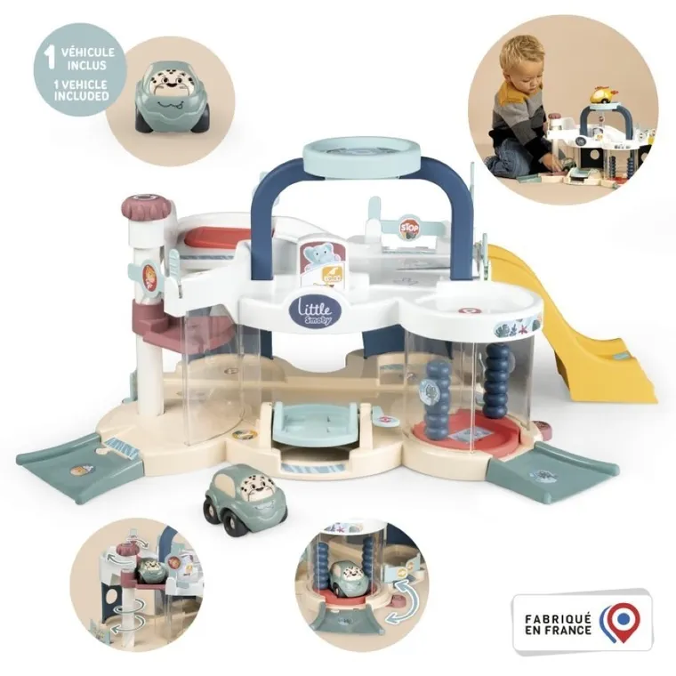 Smoby, Little Smoby, Mój Pierwszy garaż, Samochodzik, zestaw