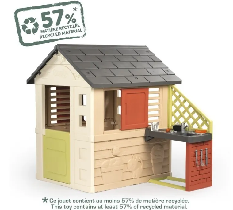 Smoby, Nature z kuchnią, domek ogrodowy