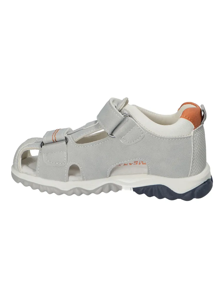 Sneakersy chłopięce, szare, skórzana wkładka, American Club
