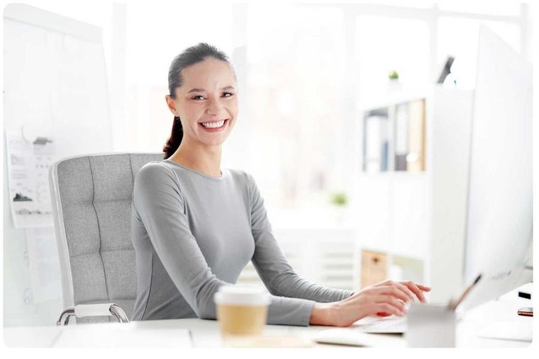 Sofotel, Benton, fotel biurowy,, szaro-biały