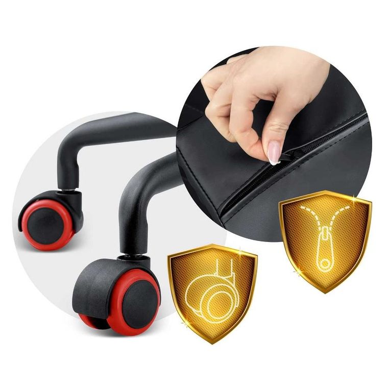 Sofotel, Katarina, fotel gamingowy, czerwony