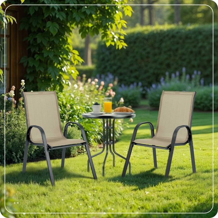 Sofotel, krzesła ogrodowe tekstylne, 4 szt