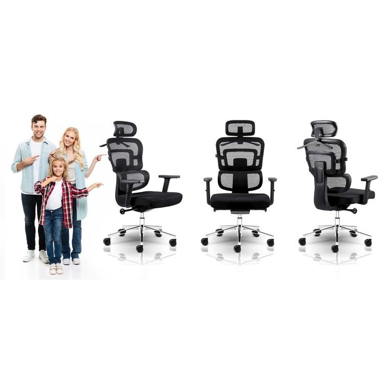 Sofotel, Nicea, fotel biurowy, czarny