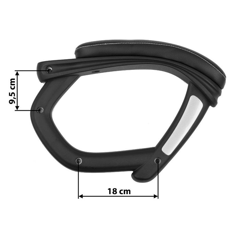 Sofotel, podłokietniki do fotela, czarne