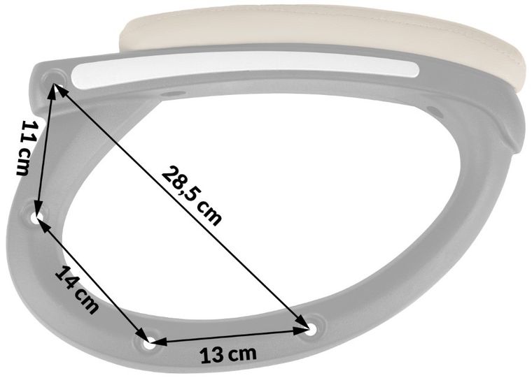 Sofotel, Porto, podłokietniki do fotela, beżowe