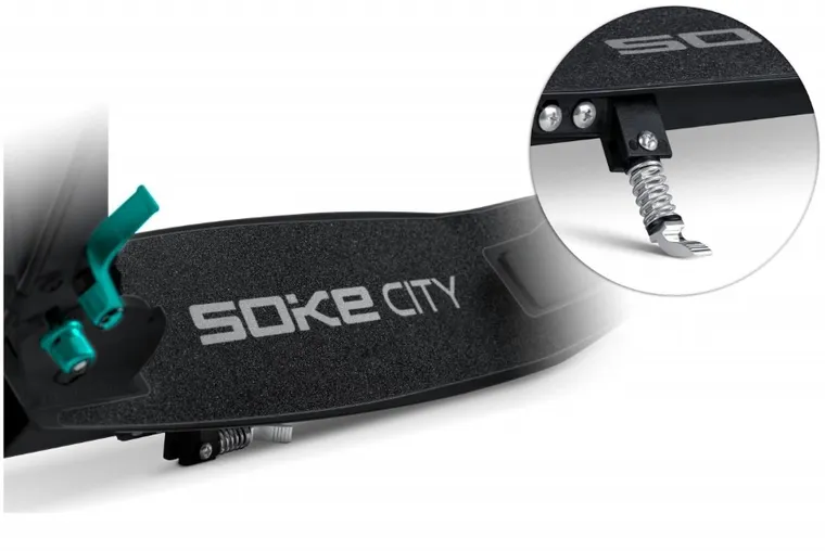 Soke, City, hulajnoga miejska, składana, czarno-turkusowa