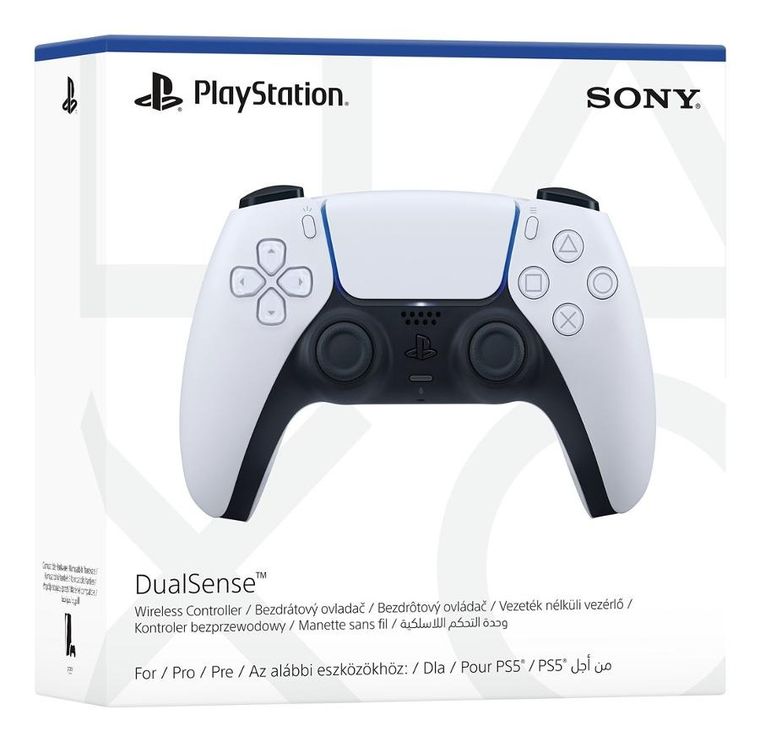 Sony, DualSense, kontroler bezprzewodowy, PS5, biały
