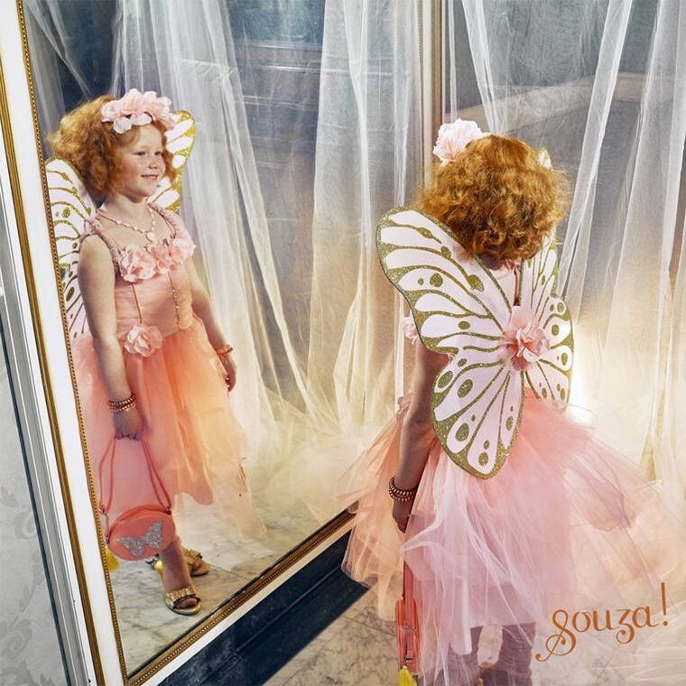 Souza! Annemarie, sukienka i skrzydła elfa, wróżka, strój, 8-10 lat