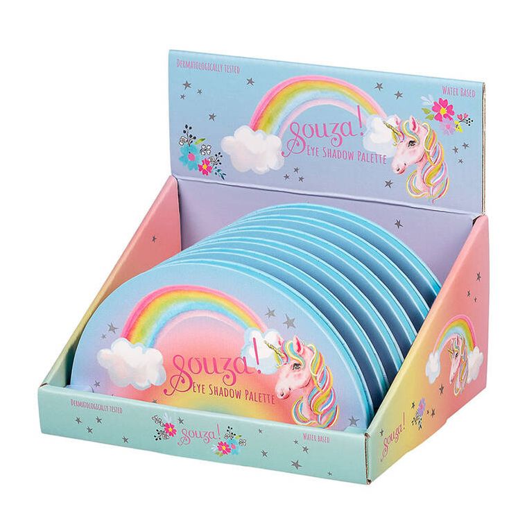 Souza! Jednorożec, paleta cieni do powiek z lusterkiem dla dzieci, 11 elementów