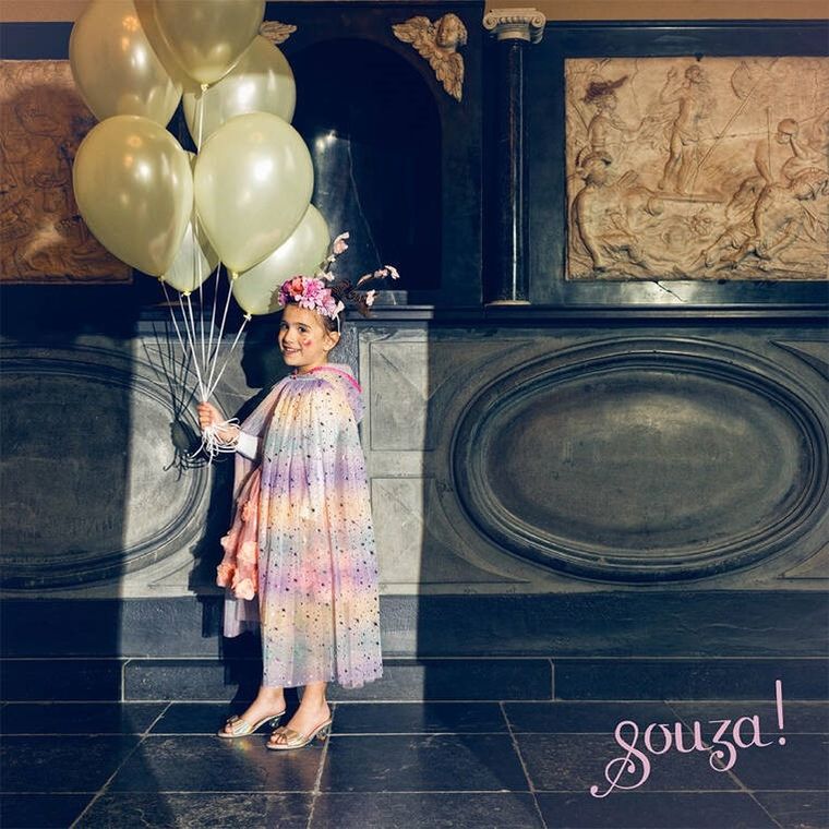 Souza! Julyanne, tęczowa peleryna z kapturem, wróżka, strój, 5-7 lat